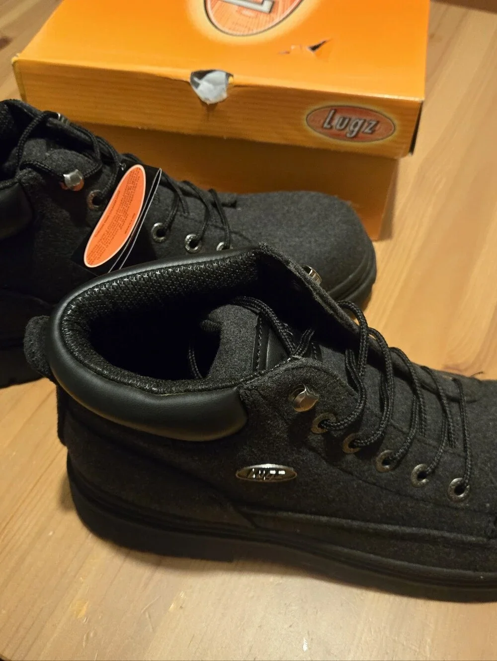 Lugz Men's Charcoal Gray Lace-Up Boots